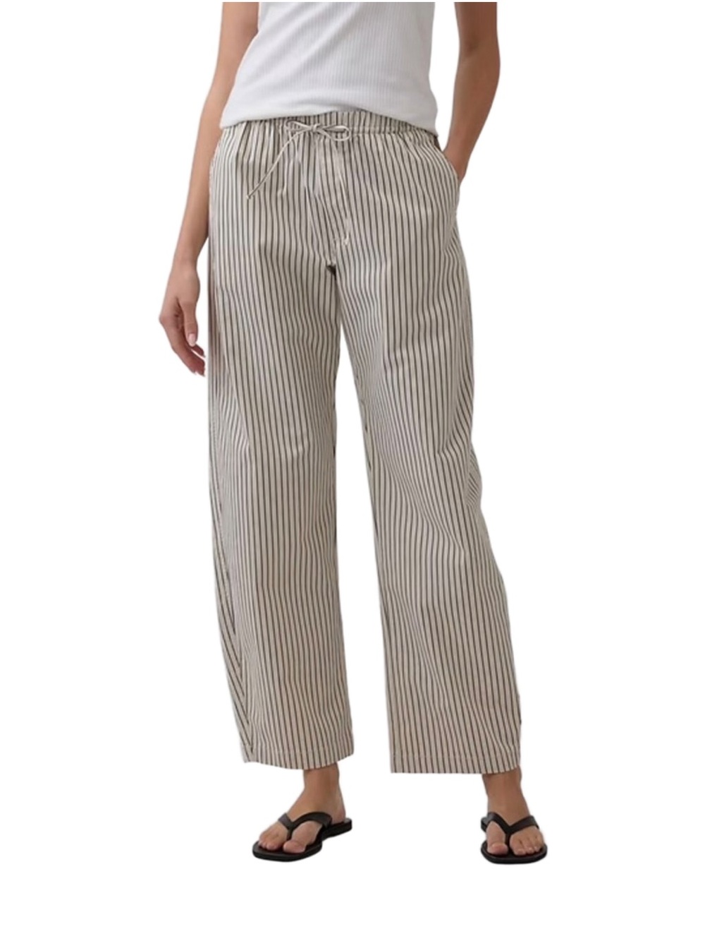GAP Mid Rise Easy Barrel Pull On Pants Size Medium